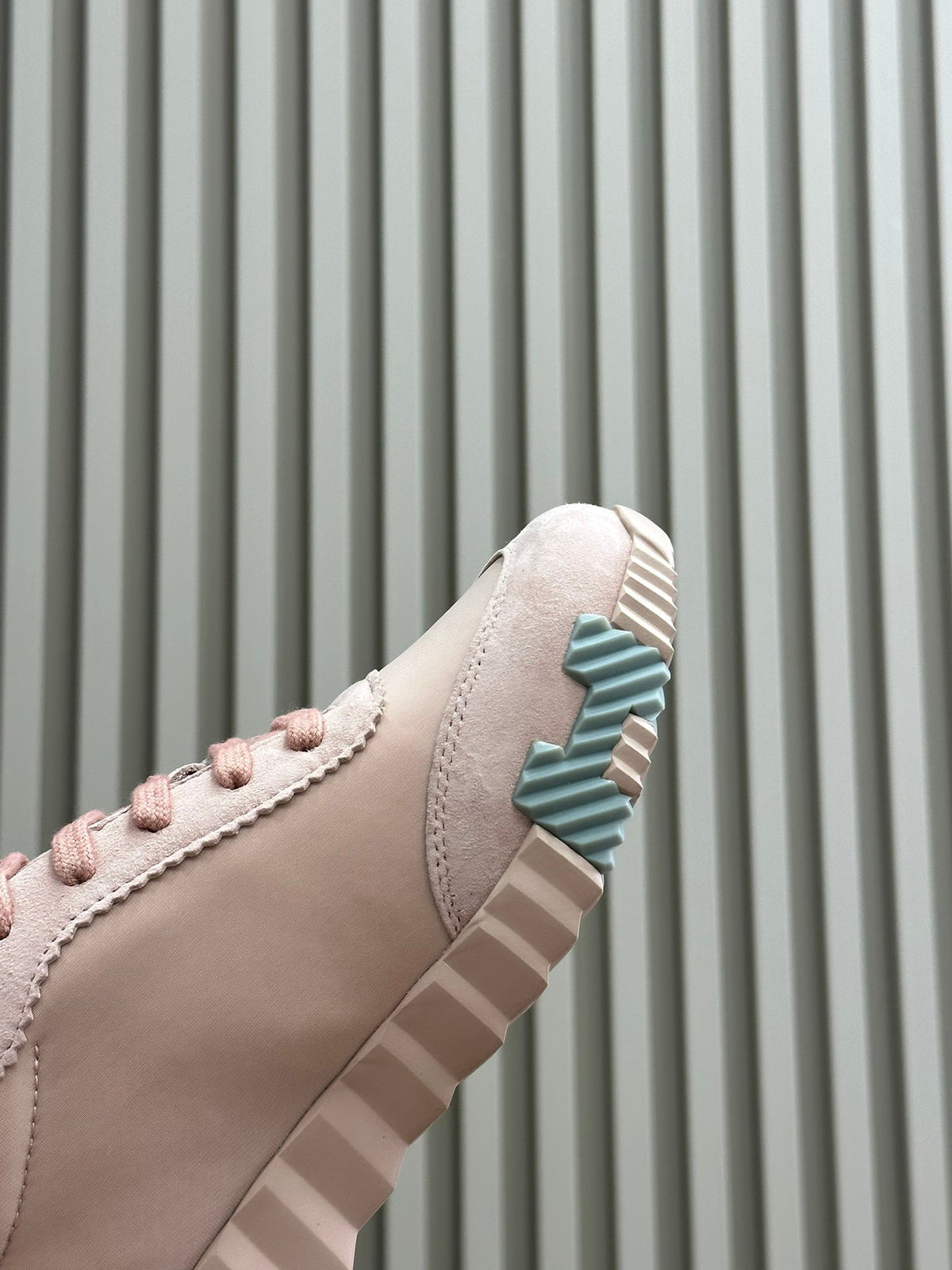 HERMES BOUNCING SNEAKERS LIGHT PINK CALFSKIN